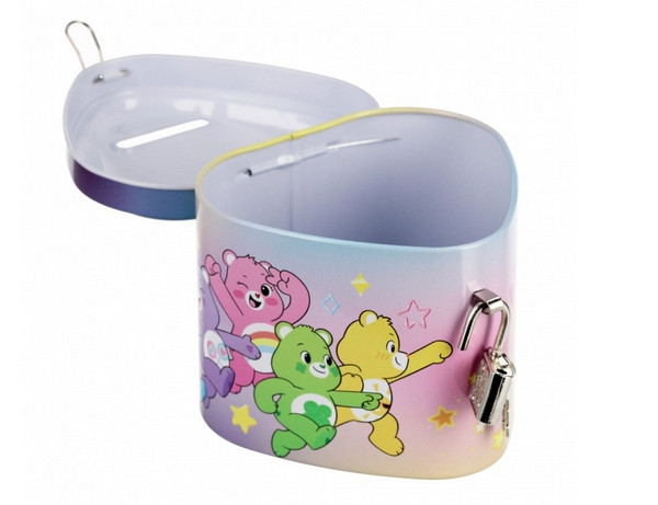 Skarbonka metalowa zamykana serce Care Bears 569218 STARPAK